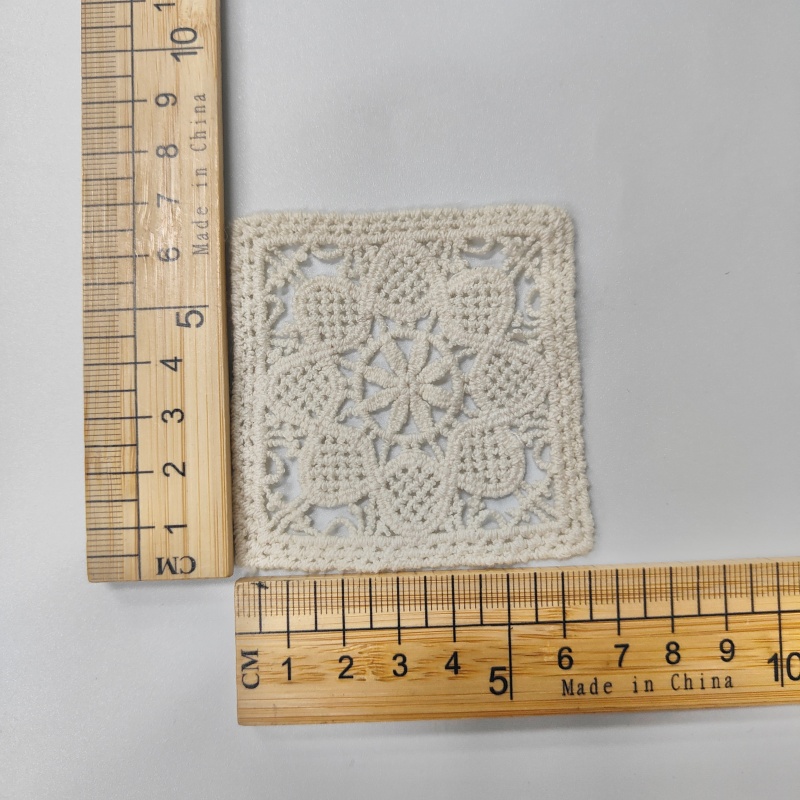 Cotton Thread Embroidered Lace Patches - Sew-On Appliques for Crafts & Decoration