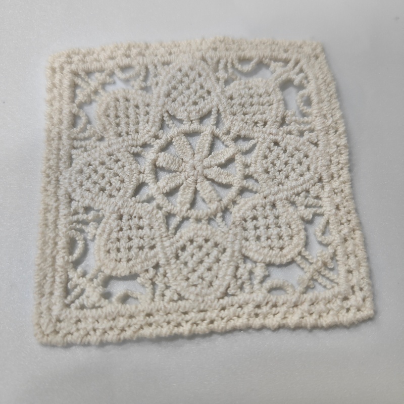 Cotton Thread Embroidered Lace Patches - Sew-On Appliques for Crafts & Decoration