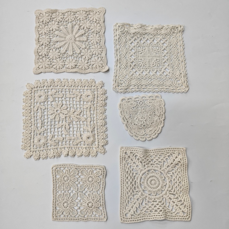 Vintage Cotton Lace Appliques for Clothing & Fabric Decoration