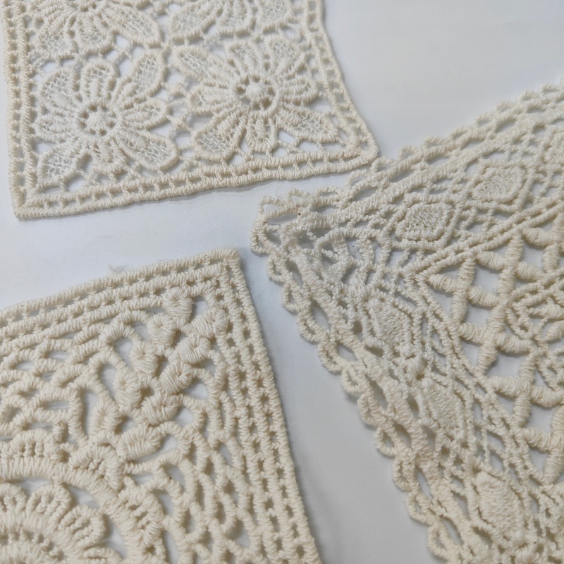 Vintage Cotton Lace Appliques for Clothing & Fabric Decoration
