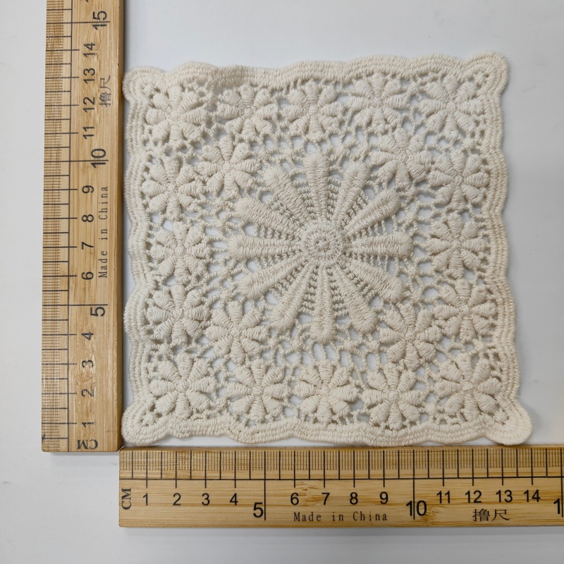 Vintage Cotton Lace Appliques for Clothing & Fabric Decoration
