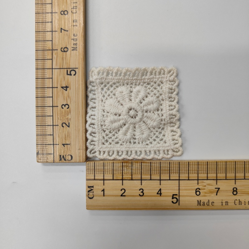 Vintage Cotton Lace Embroidery Patches - Handmade Sew-On Appliques for Clothing DIY