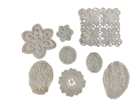 Cotton Lace Embroidery Applique Patches | Vintage Floral Sew-On Decor