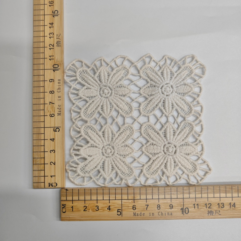 Cotton Lace Embroidery Applique Patches | Vintage Floral Sew-On Decor
