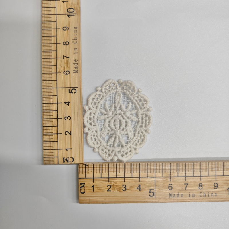 Cotton Lace Embroidery Applique Patches | Vintage Floral Sew-On Decor
