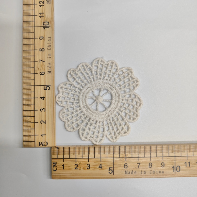 Cotton Lace Embroidery Applique Patches | Vintage Floral Sew-On Decor