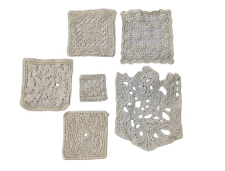 Vintage Cotton Lace Embroidery Patches - Handmade Sew-On Appliques for Clothing DIY
